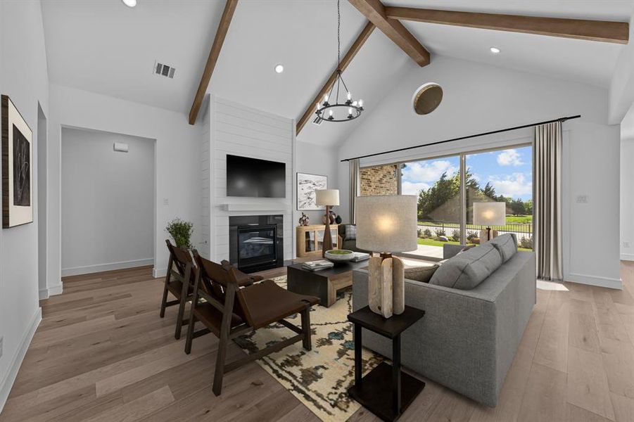 Furnished interior view inside a new home in Heath Golf & Yacht Estates, Heath (Image 6).