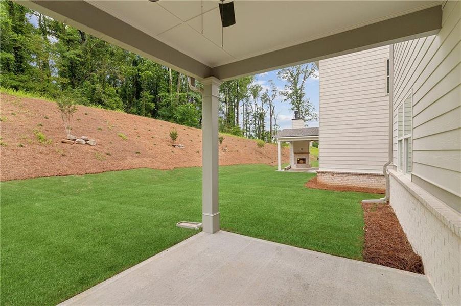 Exterior details and patio area of a home in , Flowery Branch (Image 3).