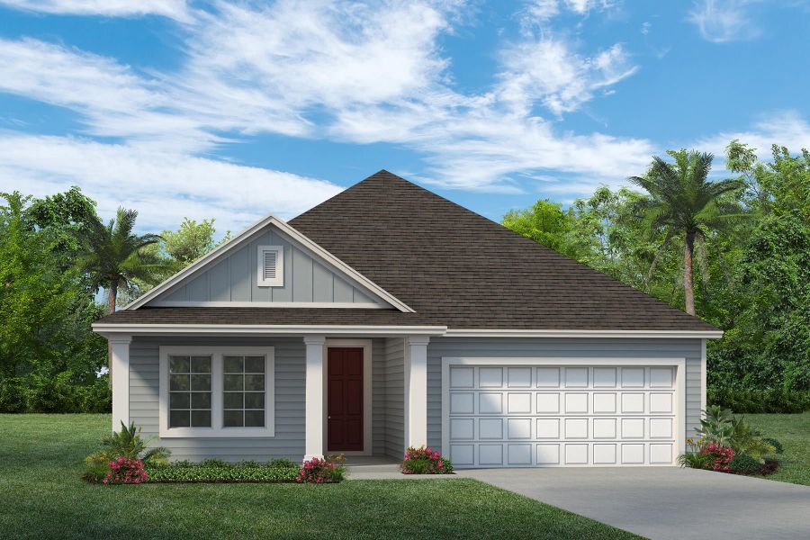 Representative exterior photo of a completed home built from the Marco by Rockwell Homes in Grassmere, Zellwood, FL (Image 2). Representative exterior photo of a completed home built from the Marco by Rockwell Homes in Grassmere, Zellwood, FL (Image 2).