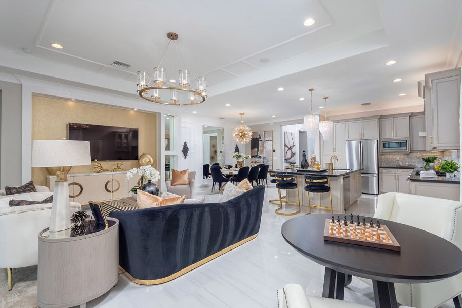 Representative furnished interior of a home built from the Vienna by GL Homes in Valencia Grand (55+), Boynton Beach (Image 6).