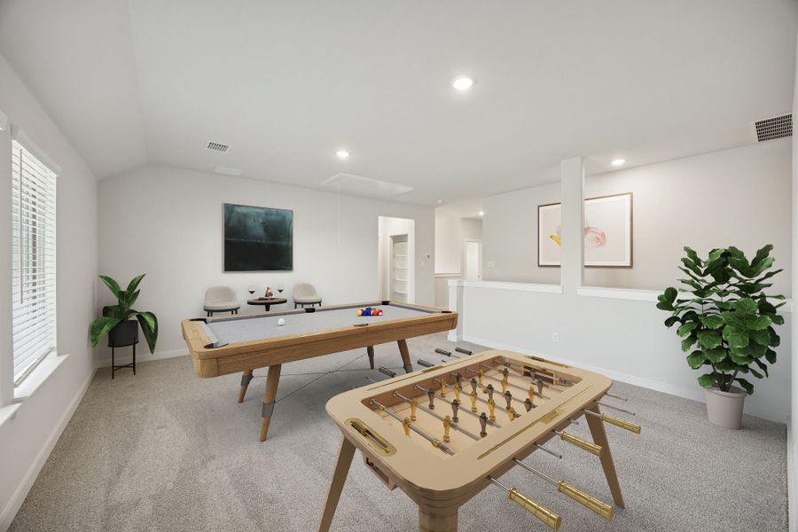 Primary Suite in the Wimbledon home plan by Trophy Signature Homes – REPRESENTATIVE PHOTO