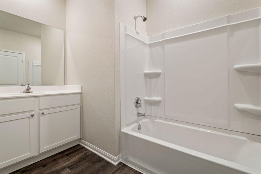 Furnished interior view inside a new home in Trails at Cochran Ranch, Waller (Image 6). Furnished interior view inside a new home in Trails at Cochran Ranch, Waller (Image 6).