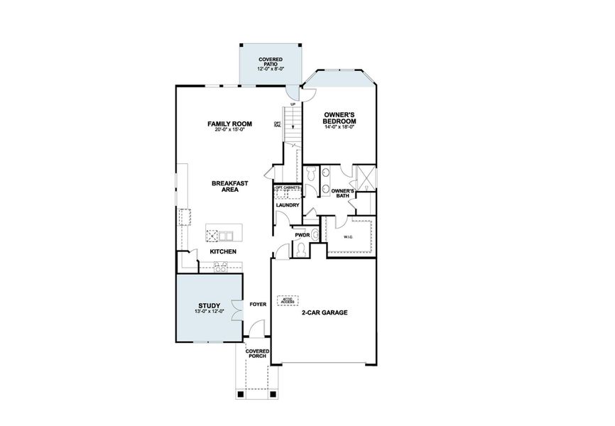 2D floor plan layout of this home in Colony at Cole Springs, Buda, TX (Image 2). 2D floor plan layout of this home in Colony at Cole Springs, Buda, TX (Image 2).
