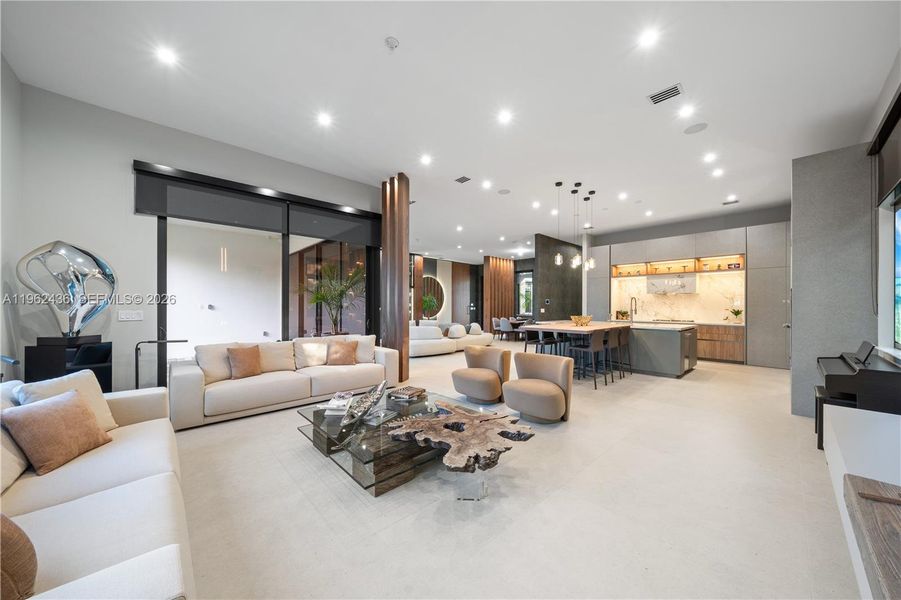 Furnished interior view inside a new home in , Miami (Image 8). Furnished interior view inside a new home in , Miami (Image 8).