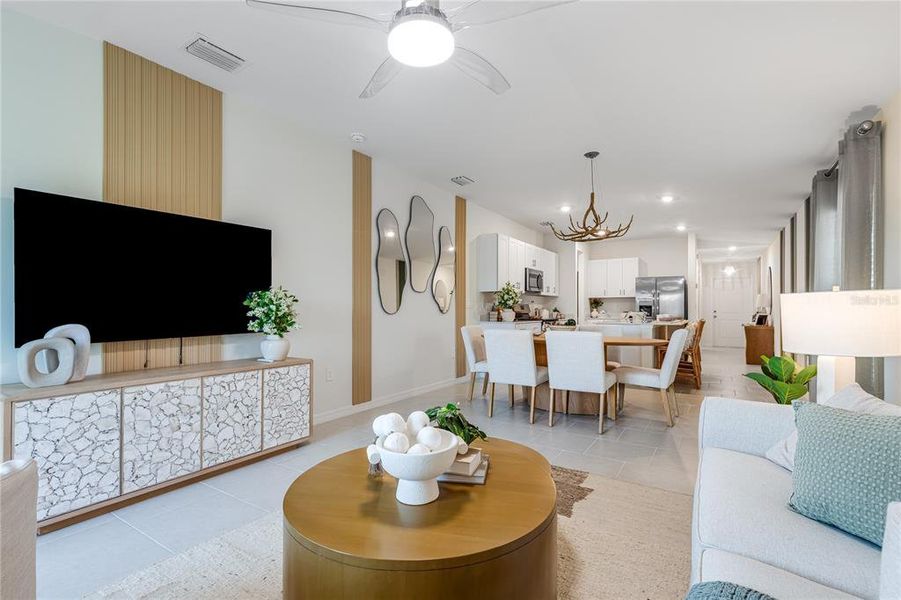 Furnished interior view inside a new home in Rye Ranch, Parrish (Image 10).