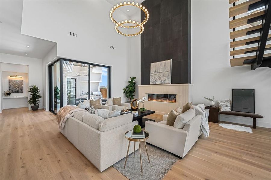 Furnished interior view inside a new home in , Southlake (Image 7).