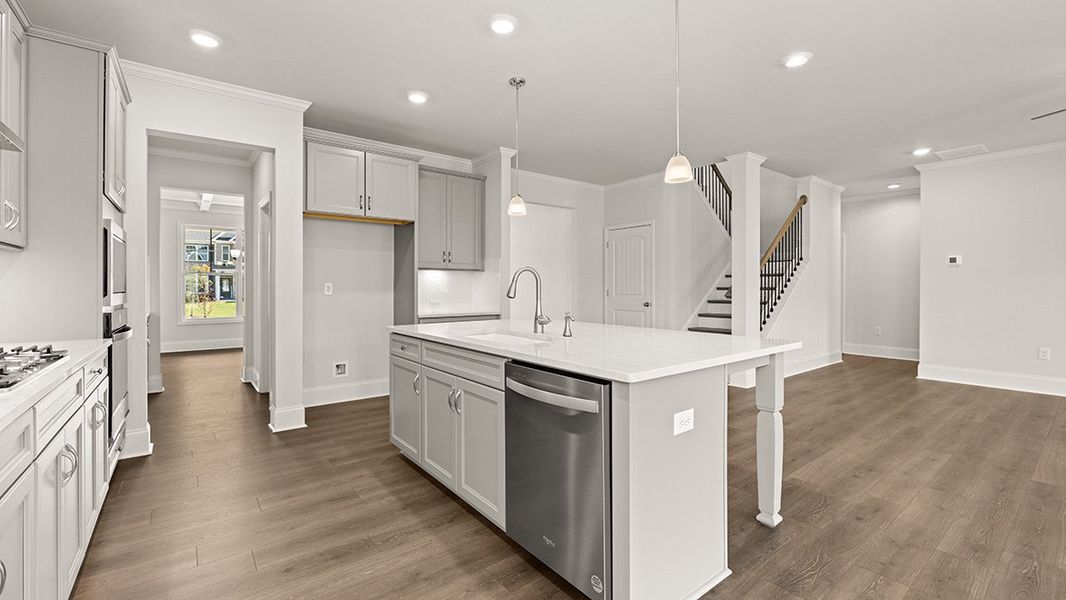 Representative furnished interior of a home built from the Bellview by D.R. Horton in Thalley Creek Estates, Cumming (Image 8).