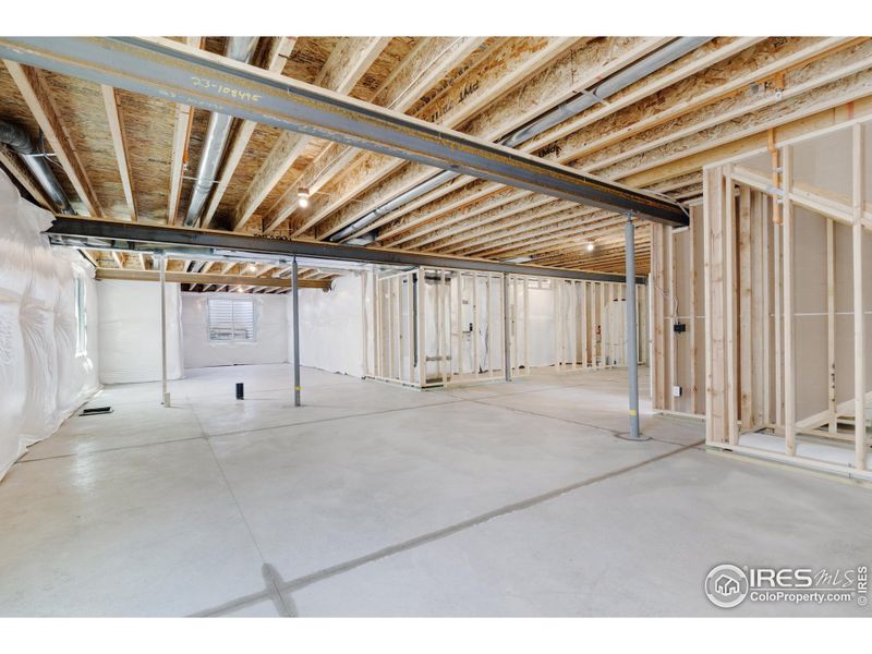 Plenty of room for expansion and/or storage in the full unfinished basement. Basement walls are fully insulated and have rough-in plumbing for an additional bath