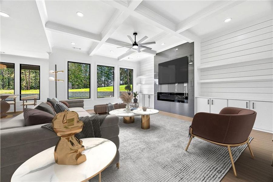 Furnished interior view inside a new home in , Auburn (Image 11).