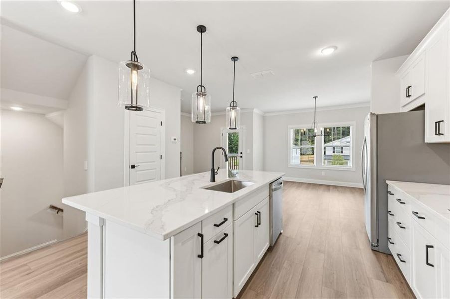 Furnished interior view inside a new home in , Lawrenceville (Image 12). Furnished interior view inside a new home in , Lawrenceville (Image 12).