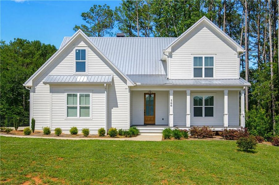 Front exterior of a new home in , Clarkesville, GA, highlighting curb appeal (Image 1). Front exterior of a new home in , Clarkesville, GA, highlighting curb appeal (Image 1).
