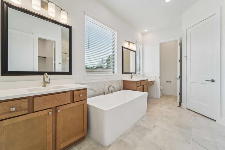 Representative furnished interior of a home built from the Lauren by Chesmar Homes in Berry Creek Highlands, Georgetown (Image 8).