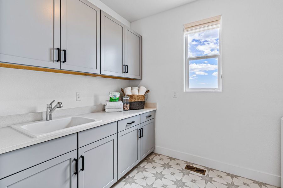 Furnished interior view inside a new home in Trailstone, Arvada (Image 16).