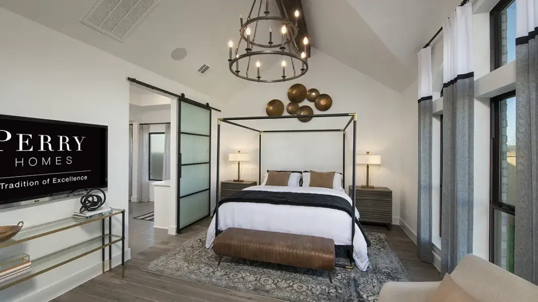 Representative furnished interior of a home built from the 2916W by Perry Homes in Veramendi, New Braunfels (Image 16).