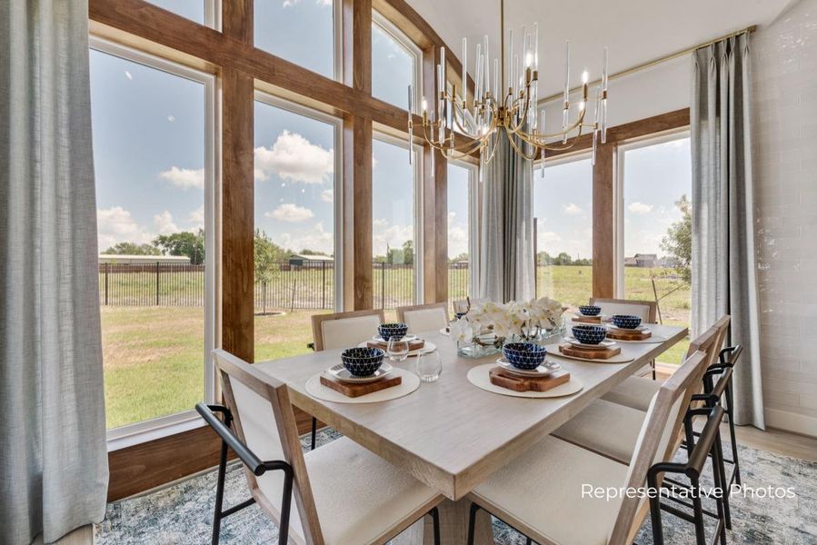 Representative furnished interior of a home built from the Grand Riverside by Grand Homes in Grand Oaks, Celina (Image 10).