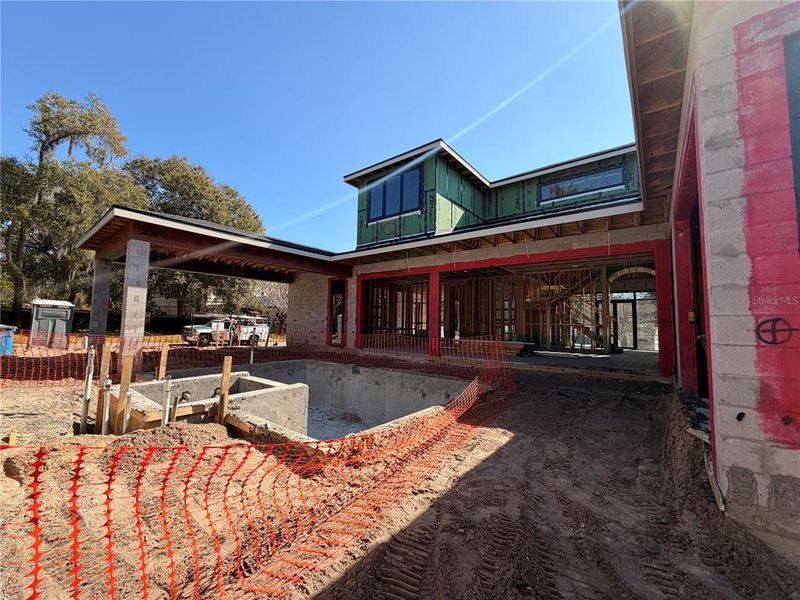 In-progress construction of a new home in , Maitland, FL (Image 13).