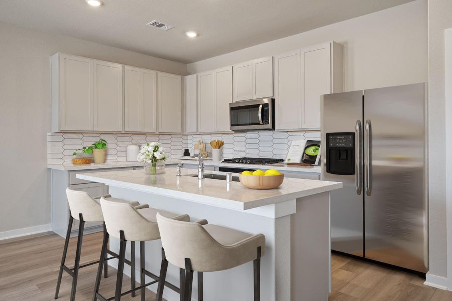 Furnished interior view inside a new home in River Ranch Trails, Dayton (Image 4). Furnished interior view inside a new home in River Ranch Trails, Dayton (Image 4).