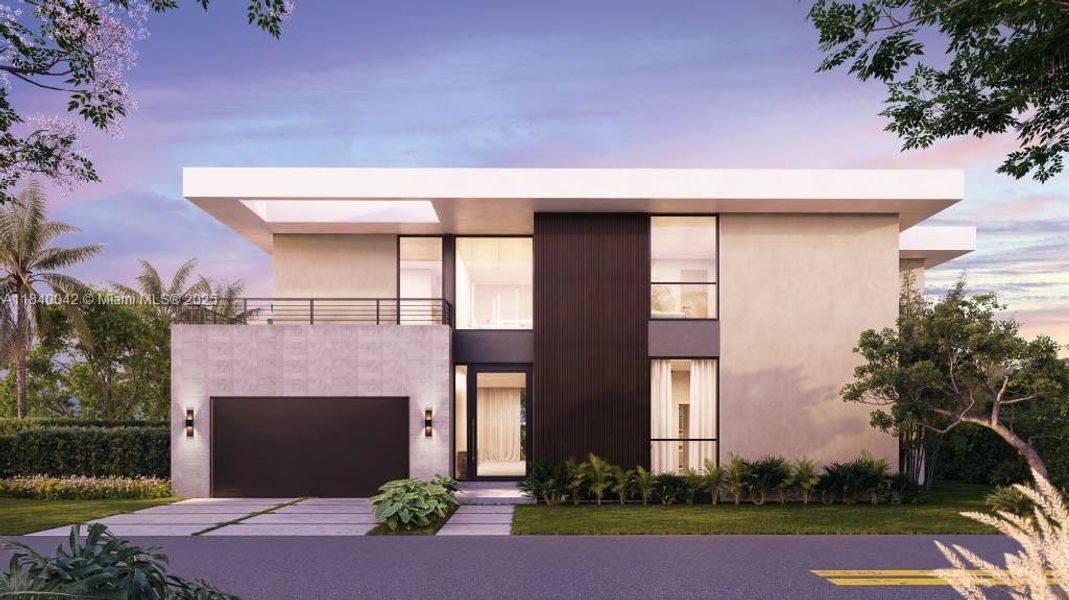 Front exterior of a new home in , Miami, FL, highlighting curb appeal (Image 1).