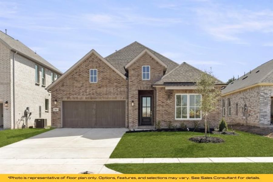 Representative exterior photo of a completed home built from the The Cayman by Stonefield Homes in The Highlands, Rockwall, TX (Image 33).