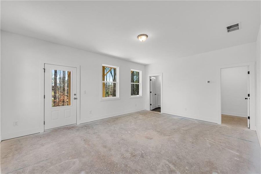 Spacious, unfurnished interior of a new home in , Suwanee (Image 17). Spacious, unfurnished interior of a new home in , Suwanee (Image 17).
