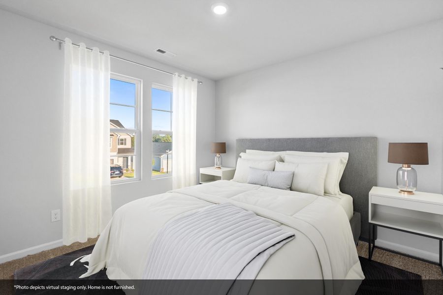 Furnished interior view inside a new home in Hanes Lake, Winston-Salem (Image 10). Furnished interior view inside a new home in Hanes Lake, Winston-Salem (Image 10).