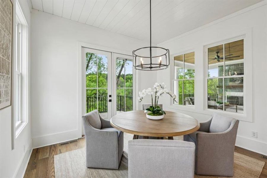 Furnished interior view inside a new home in , Atlanta (Image 37).