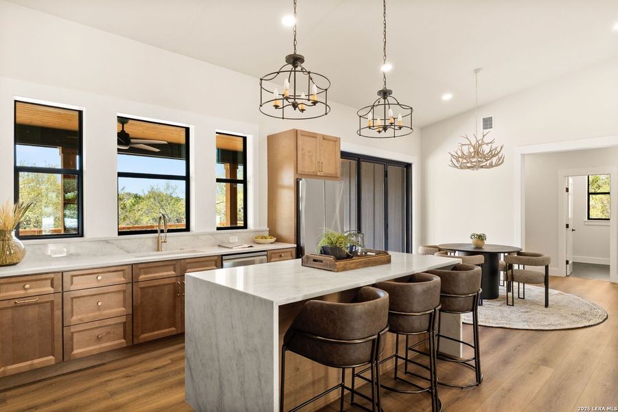 Furnished interior view inside a new home in , New Braunfels (Image 18).