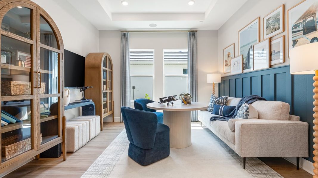 Representative furnished interior of a home built from the Lazio II by Taylor Morrison in Skye Ranch Community Group Page, Sarasota (Image 12).