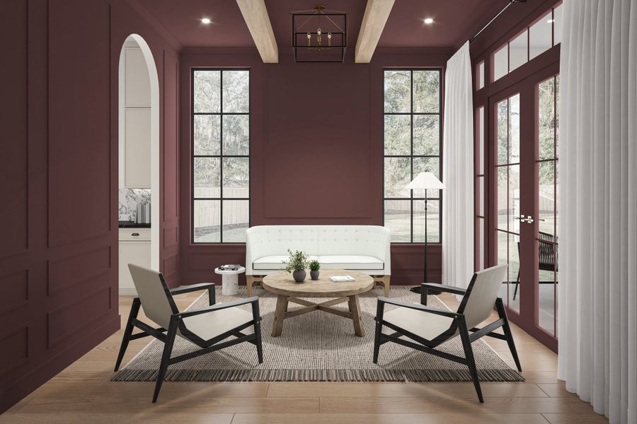 Representative furnished interior of a home built from the Sienna by Homebound in The Villas at Lakeside, Flower Mound (Image 6).