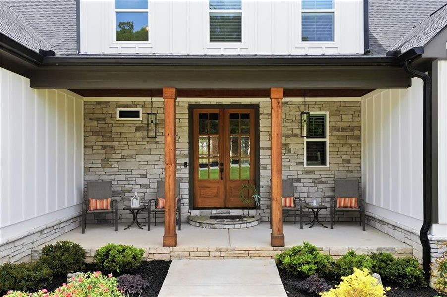 Exterior details and patio area of a home in , Canton (Image 26).