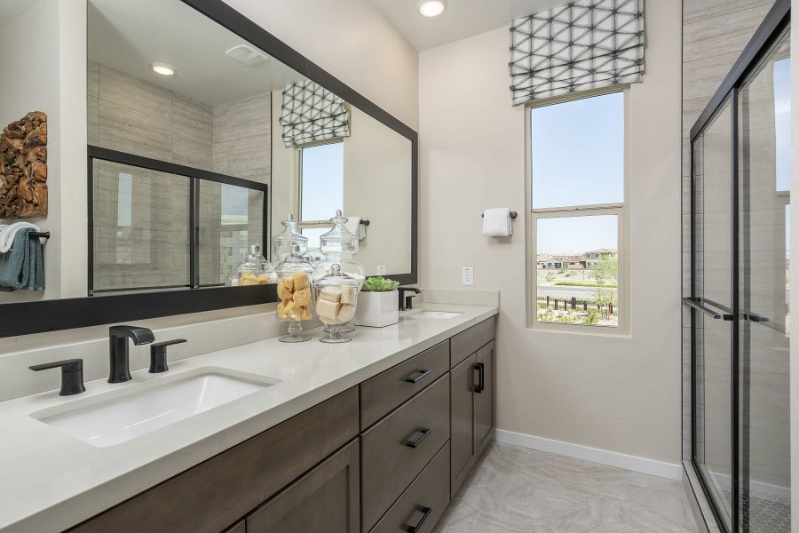 Primary Bathroom | Chartreuse | Greenpointe at Eastmark | New homes in Mesa, Arizona | Landsea Homes