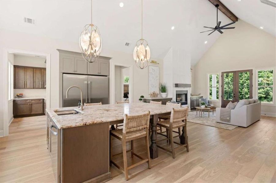 Furnished interior view inside a new home in , Roopville (Image 5).