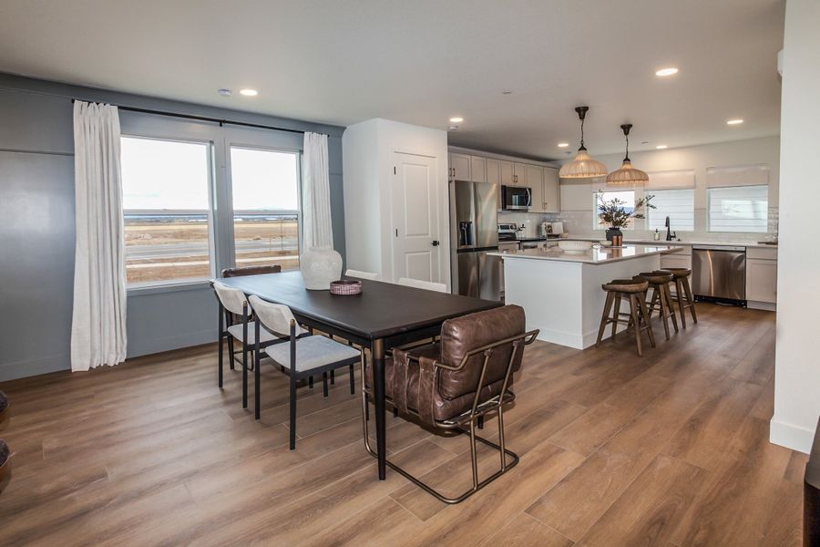 Representative furnished interior of a home built from the Marigold by Hartford Homes in Prairie Song, Windsor (Image 19).