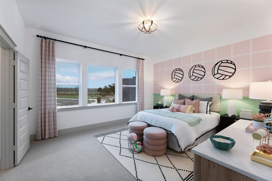 Representative furnished interior of a home built from the The Mozart by David Weekley Homes in Leander Estates, Leander (Image 3).