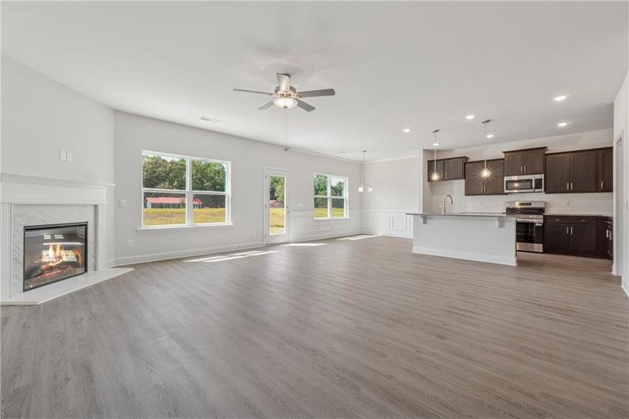 Spacious, unfurnished interior of a new home in Park Place, Bowdon (Image 10). Spacious, unfurnished interior of a new home in Park Place, Bowdon (Image 10).