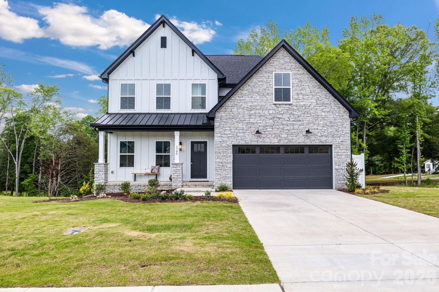Front exterior of a new home in , Kannapolis, NC, highlighting curb appeal (Image 28).