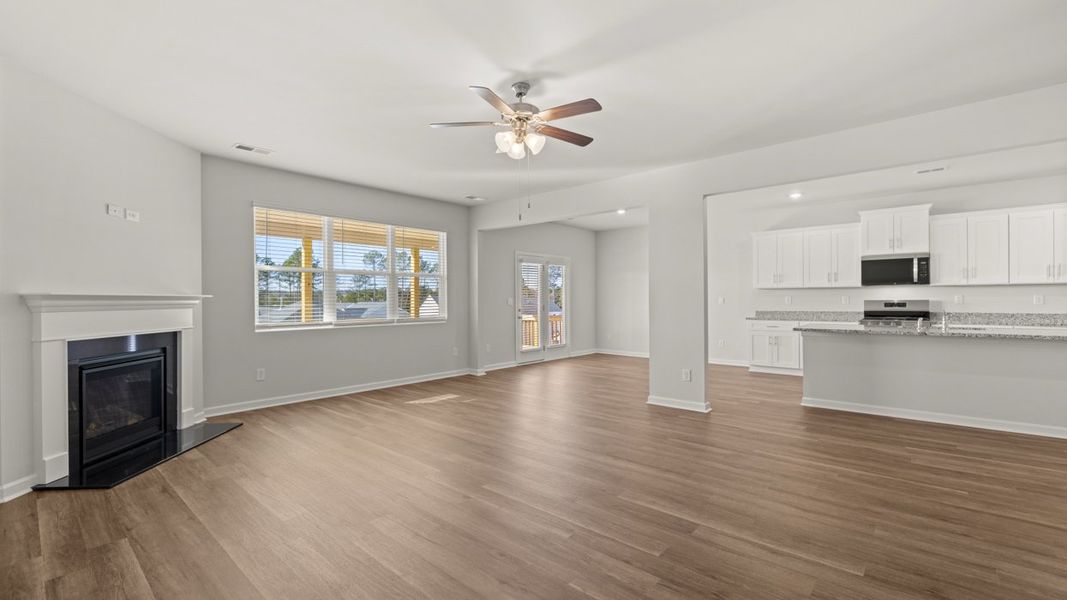 Representative unfurnished interior of a home built from the Halton by D.R. Horton in Southwind Village, Evans (Image 18).