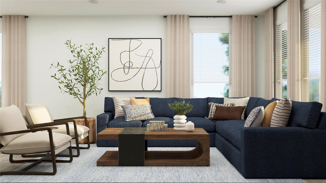 Furnished interior view inside a new home in Moore Landing, Magnolia (Image 26).