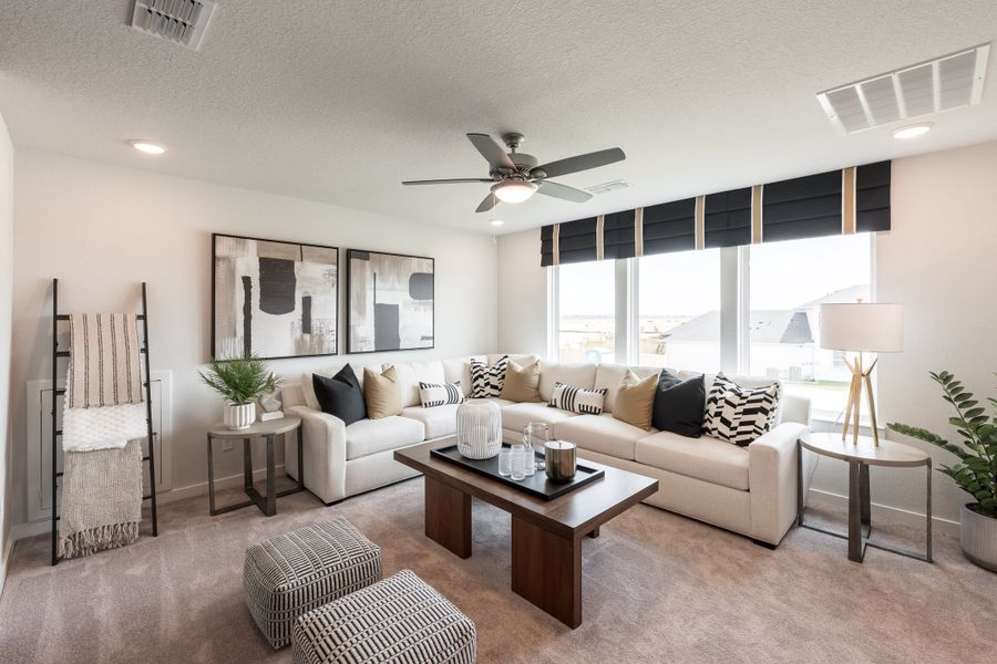 Furnished interior view inside a new home in Mason Woods, Cypress (Image 9).