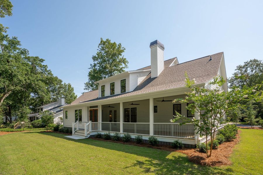 Front exterior of a new home in , Mount Pleasant, SC, highlighting curb appeal (Image 34). Front exterior of a new home in , Mount Pleasant, SC, highlighting curb appeal (Image 34).