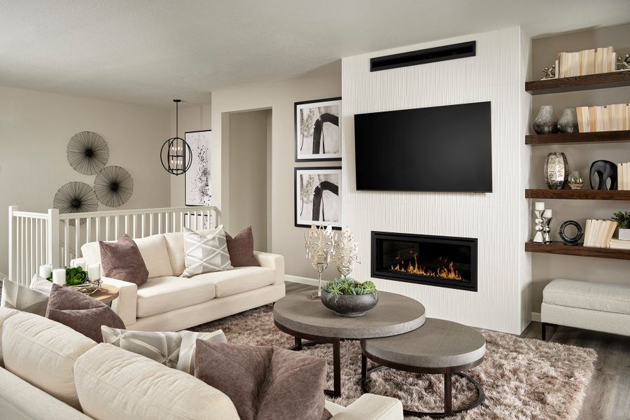 Representative furnished interior of a home built from the 4031 by Tri Pointe Homes in Reunion, Commerce City (Image 4).