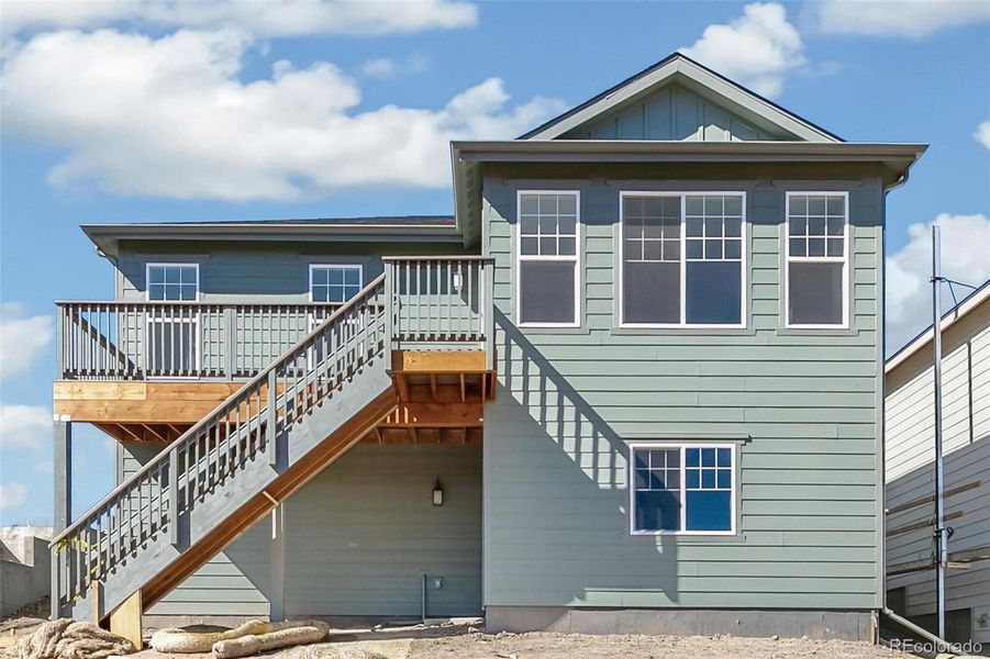 Exterior details and patio area of a home in Terrain Oak Valley, Castle Rock (Image 19).