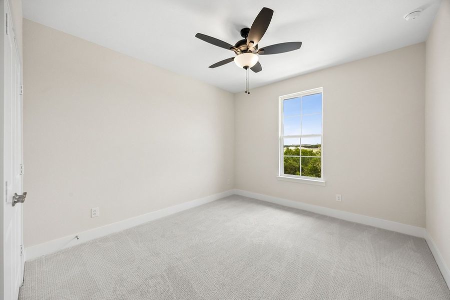 Representative unfurnished interior of a home built from the Mirella by Landon Homes in Fields - East Village, Frisco (Image 29). Representative unfurnished interior of a home built from the Mirella by Landon Homes in Fields - East Village, Frisco (Image 29).