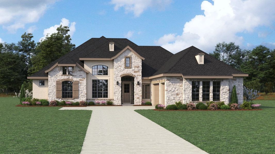 Cheyenne Floor Plan in Enchanted Bluff, Garden Ridge | Sitterle Homes Elevation C