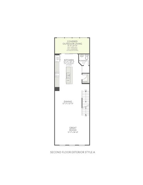 2D floor plan layout for the Hudson by Tri Pointe Homes in Old Town Village, Waxhaw, NC (Image 6). 2D floor plan layout for the Hudson by Tri Pointe Homes in Old Town Village, Waxhaw, NC (Image 6).