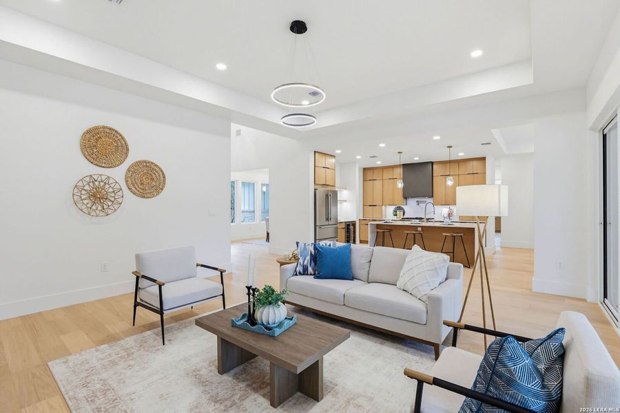 Furnished interior view inside a new home in , Boerne (Image 38).