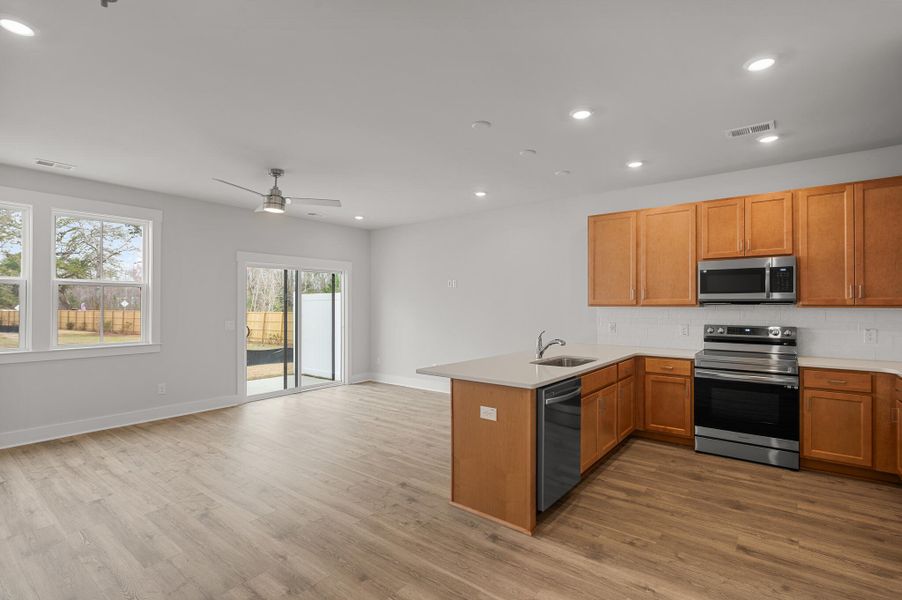 Photo is of a similar home