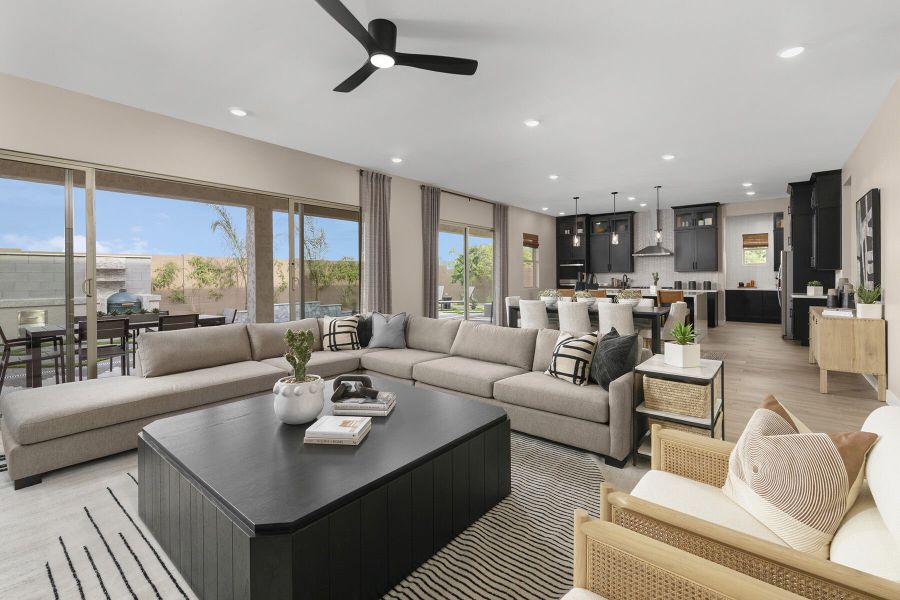 Representative furnished interior of a home built from the Mahogany by Mattamy Homes in Landmarke, Queen Creek (Image 7).