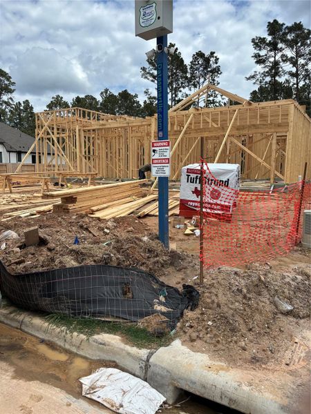 In-progress construction of a new home in Evergreen 60', Conroe, TX (Image 4).