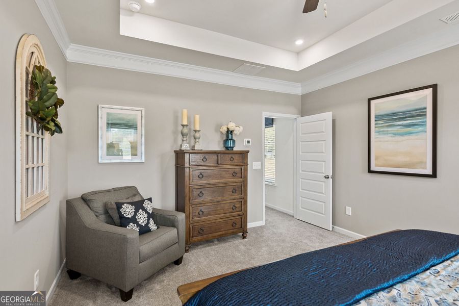 Furnished interior view inside a new home in Bryson Farms, Byron (Image 30).